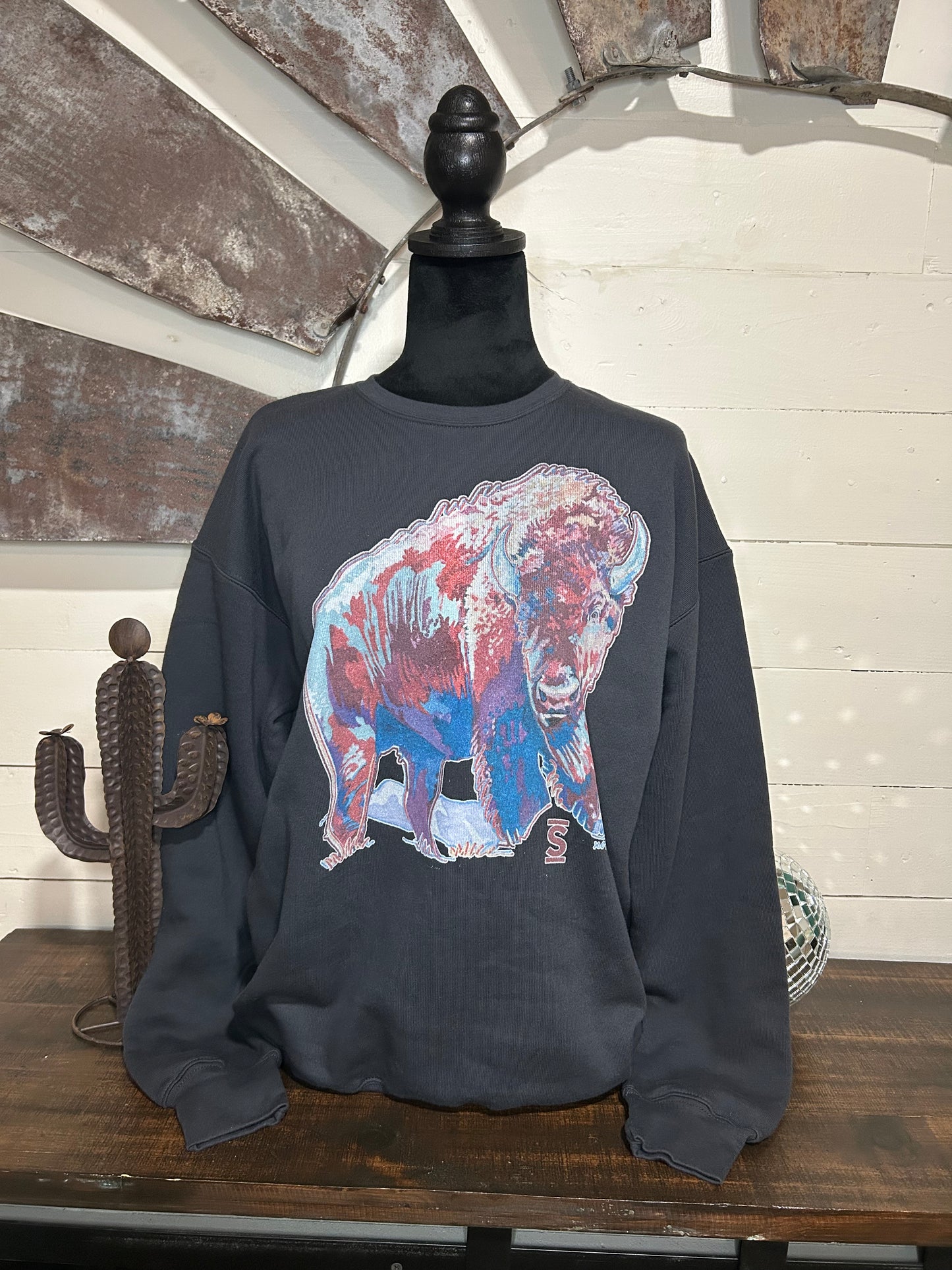 Size Small - Roaming buffalo sweatshirt