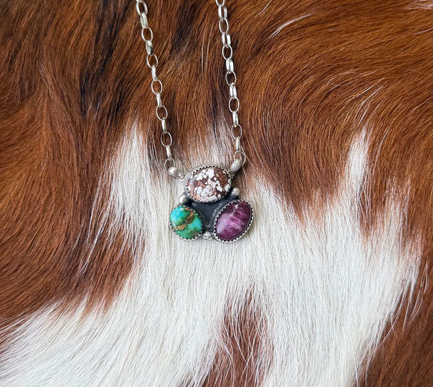Mixed cluster necklace