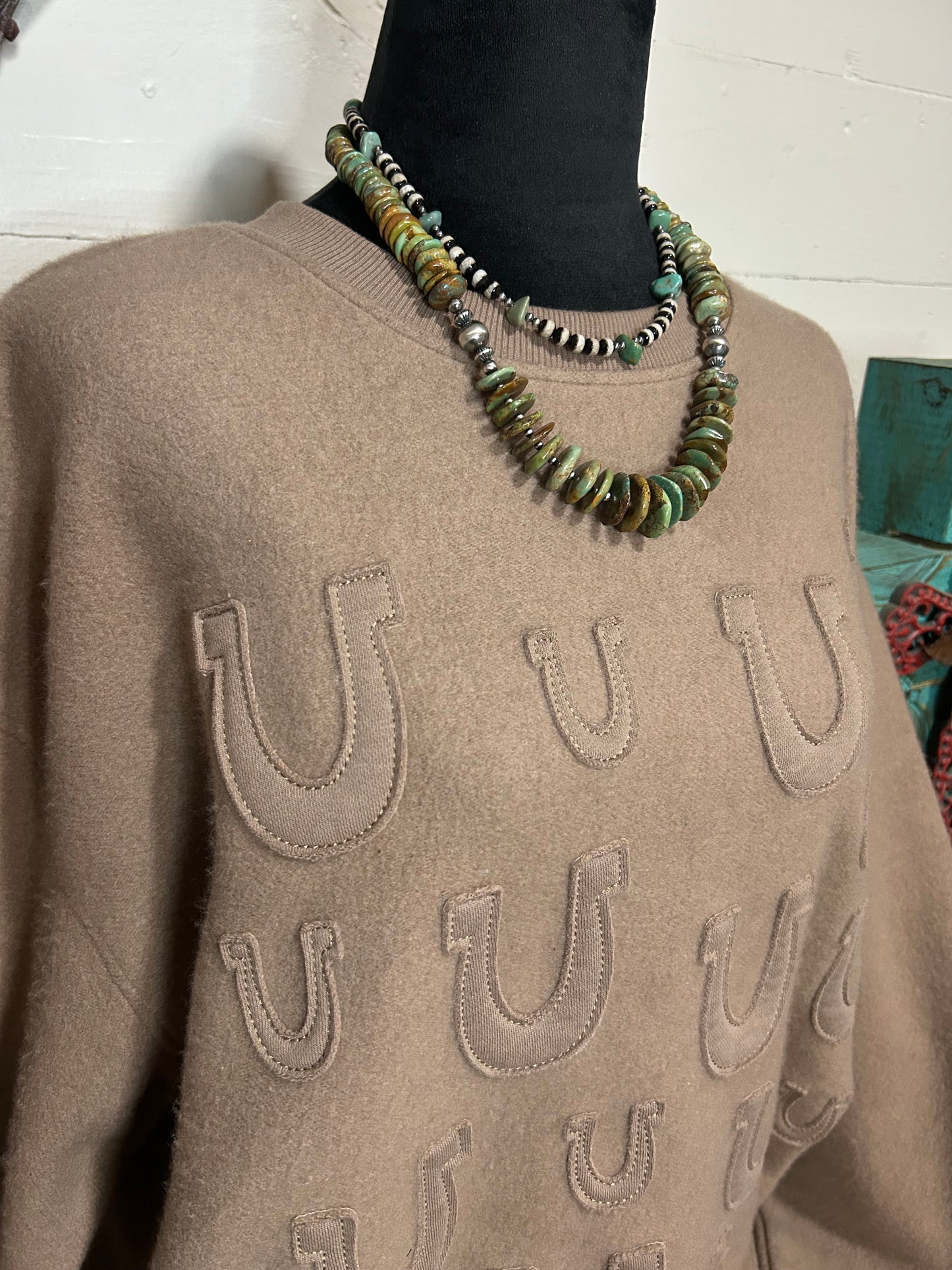 Lucky horseshoe sweatshirt