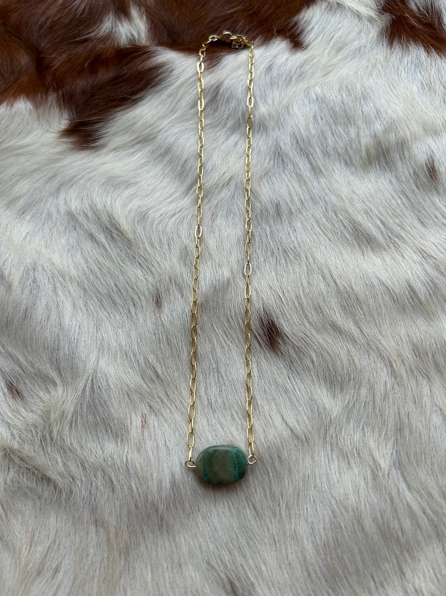 Genuine turquoise and gold