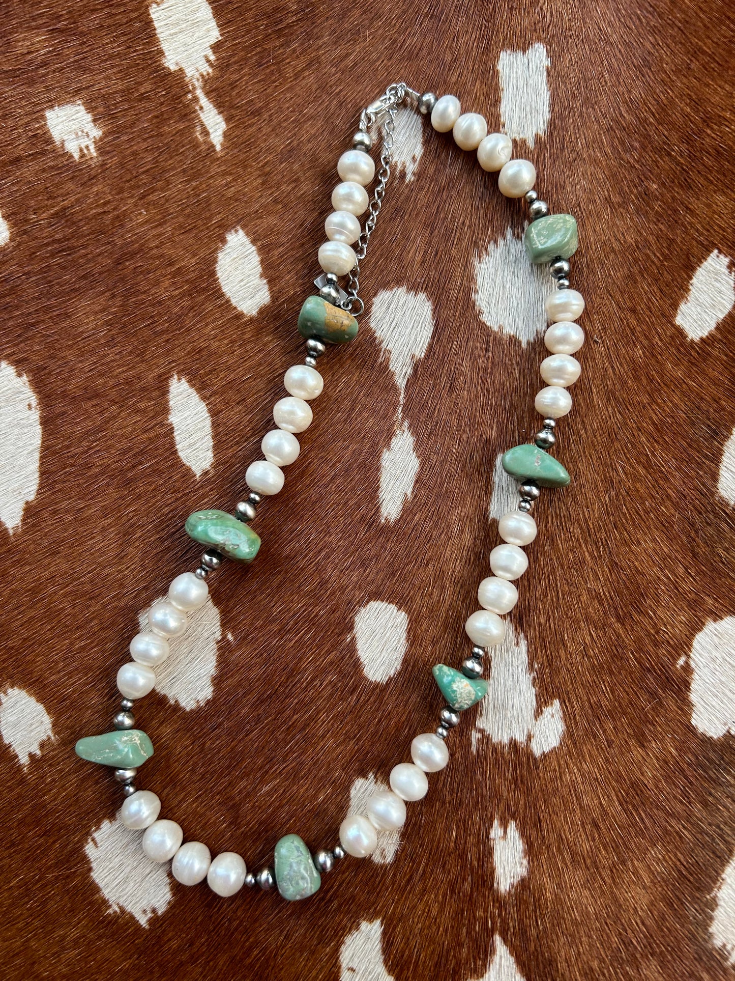 Pearls and turquoise