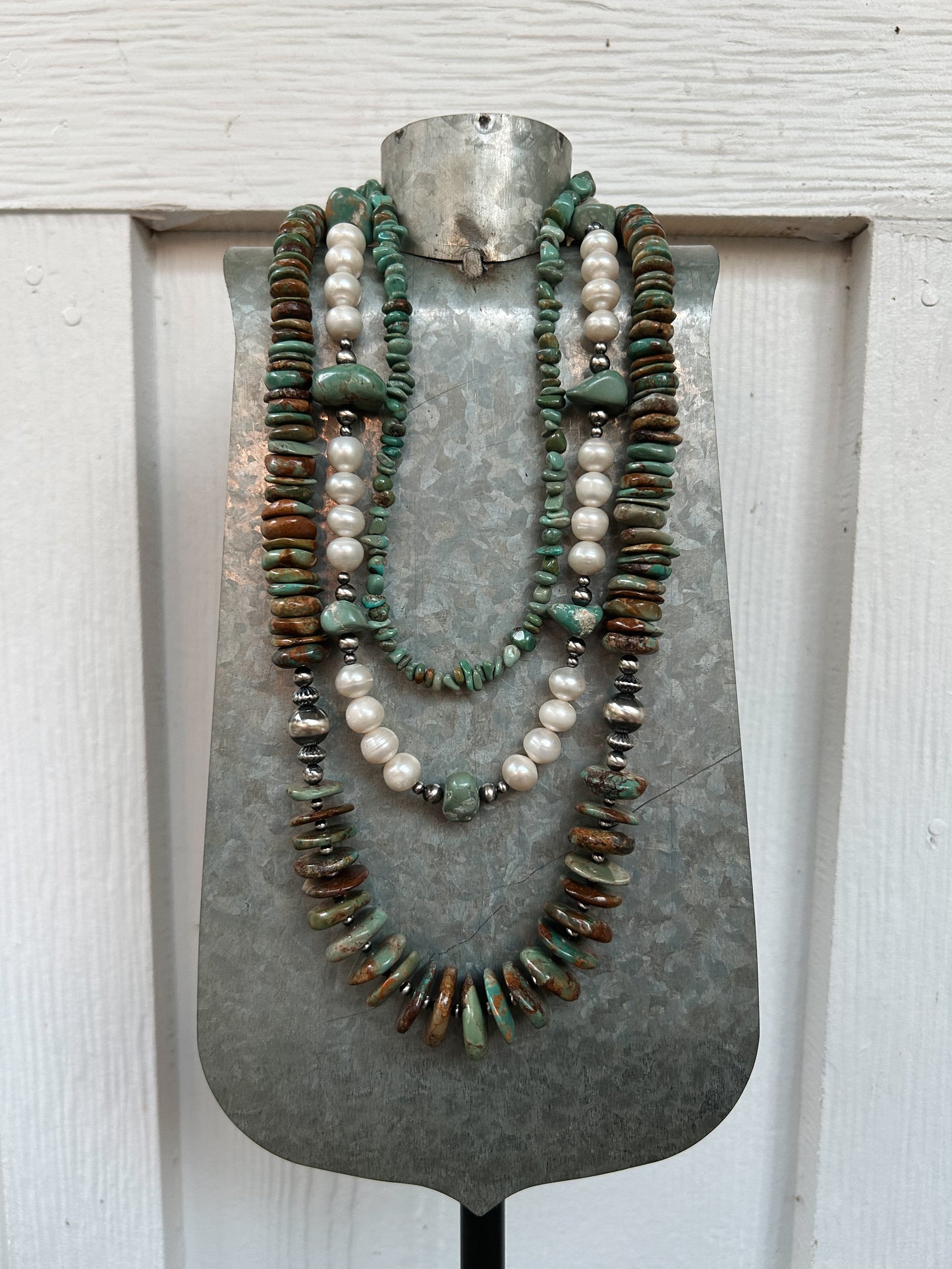 Pearls and turquoise