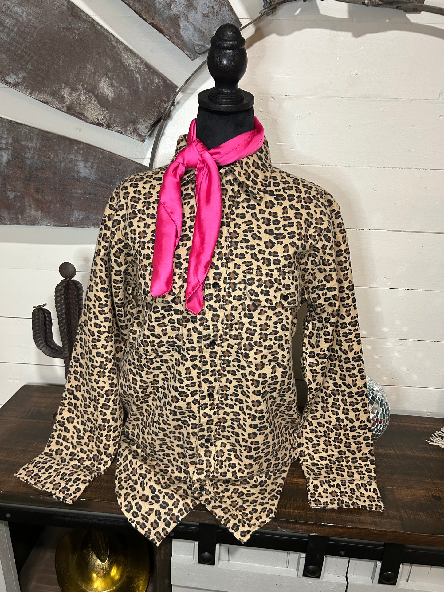 Leopard flannel