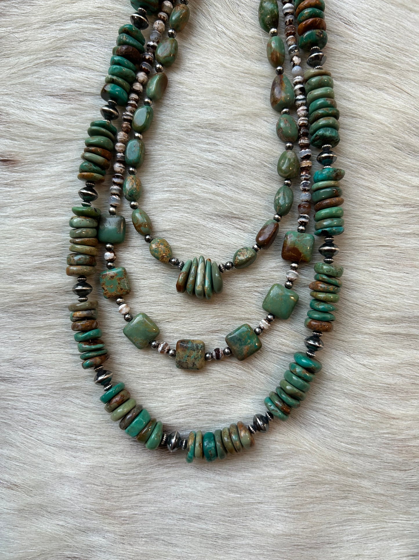 Agate and turquoise