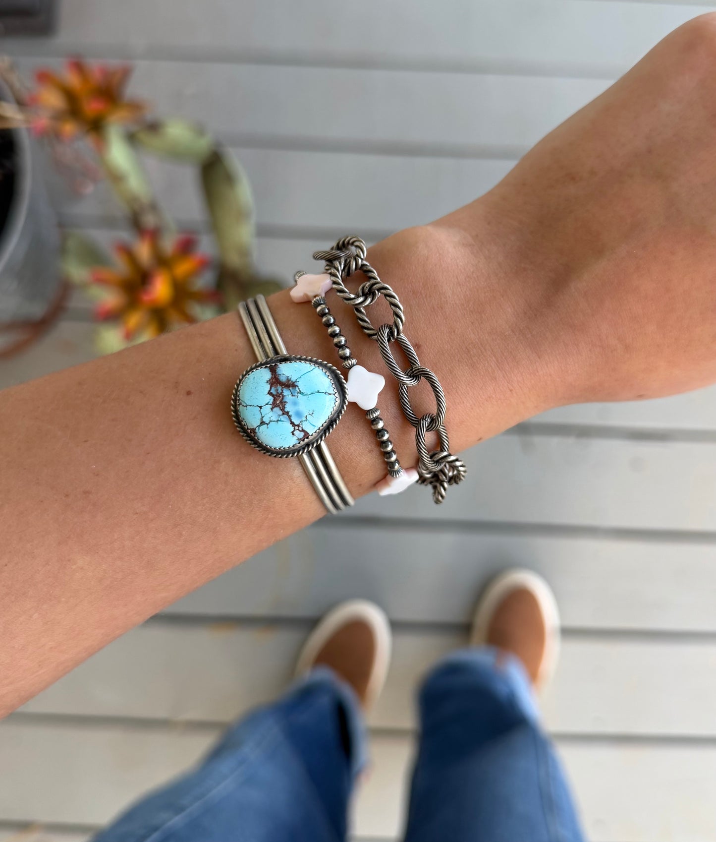 Golden Hills turquoise cuff