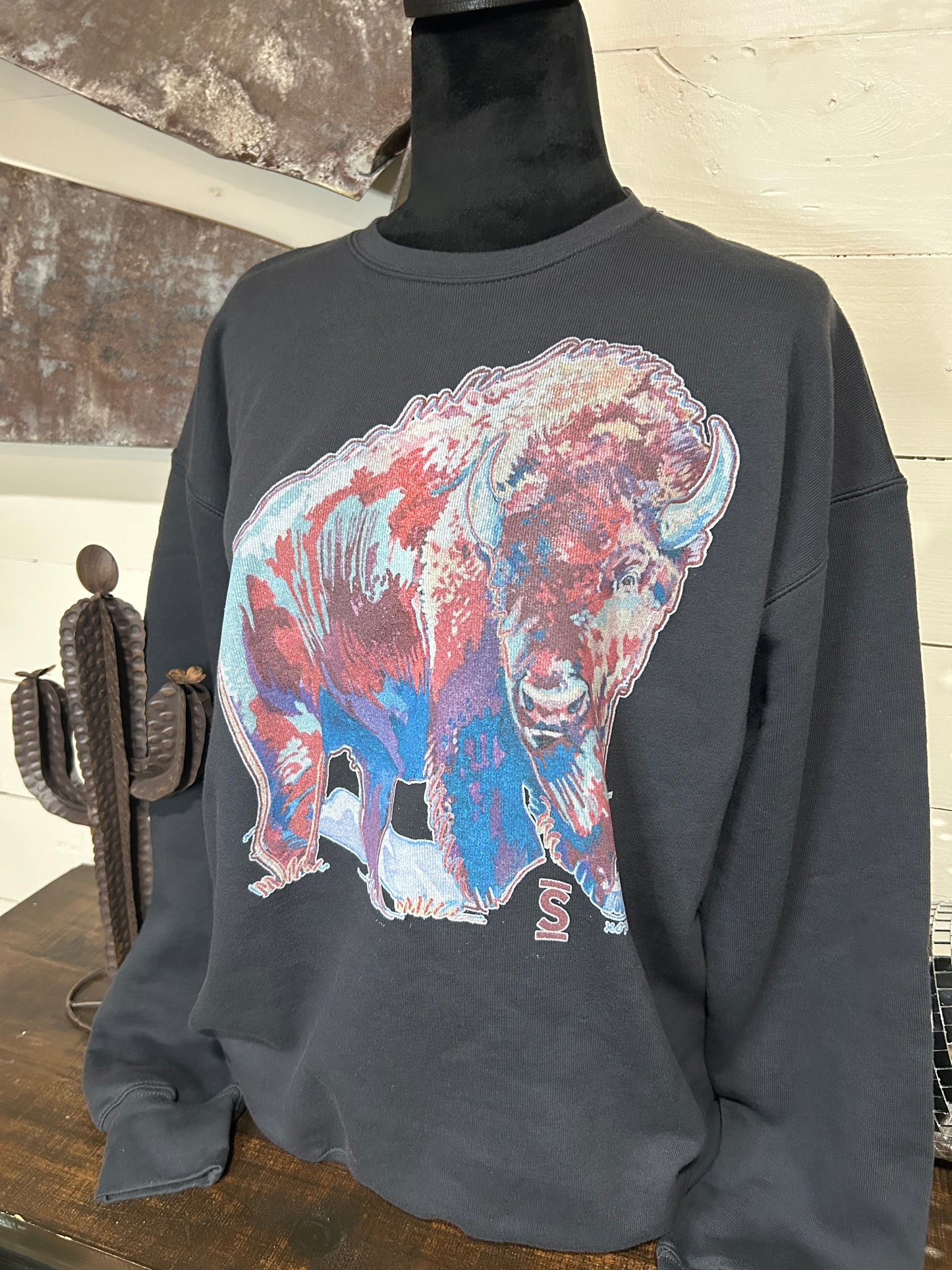 Size Small - Roaming buffalo sweatshirt