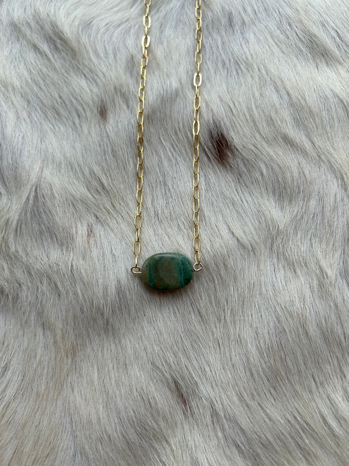 Genuine turquoise and gold