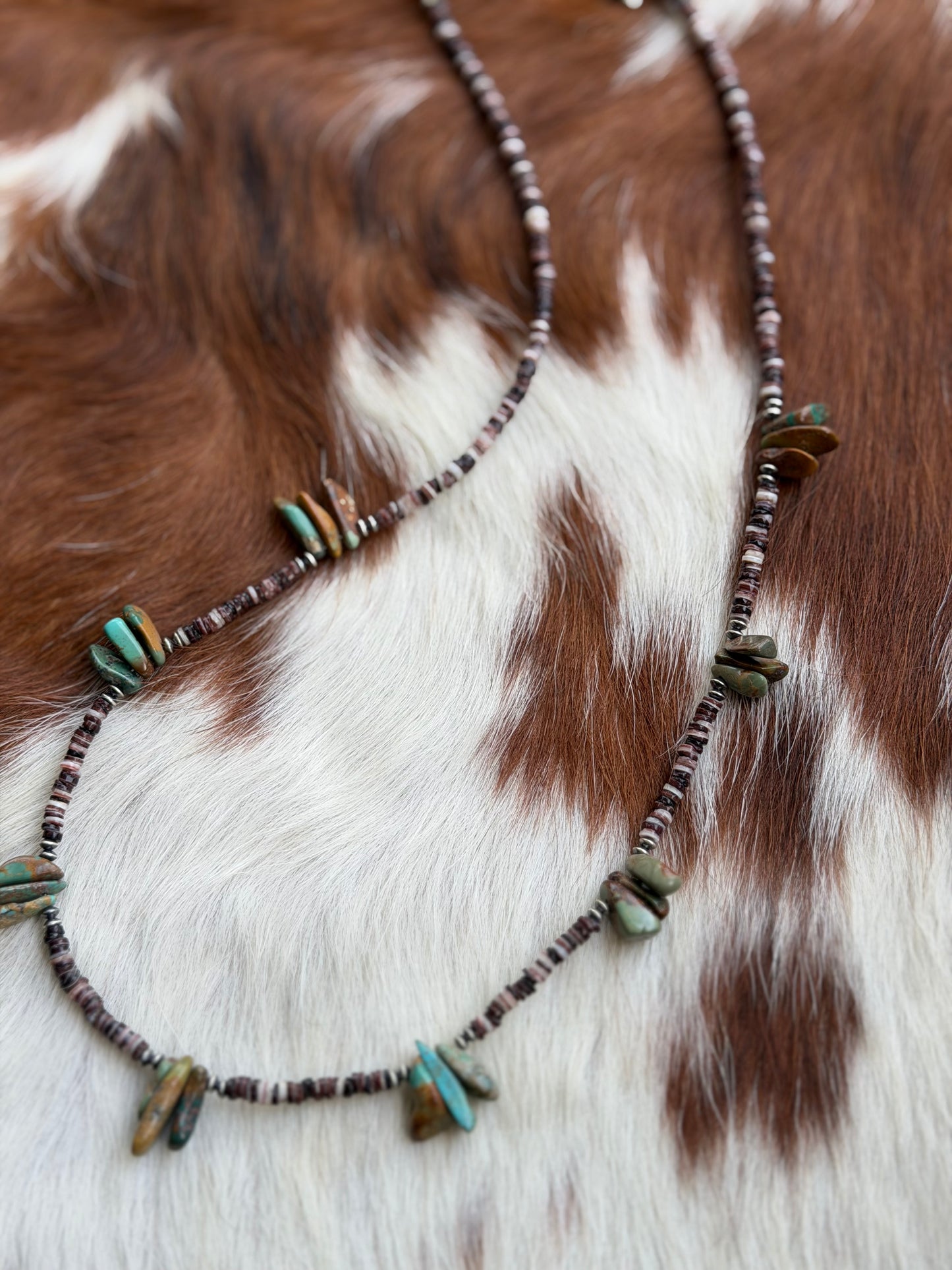 Shell and genuine turquoise