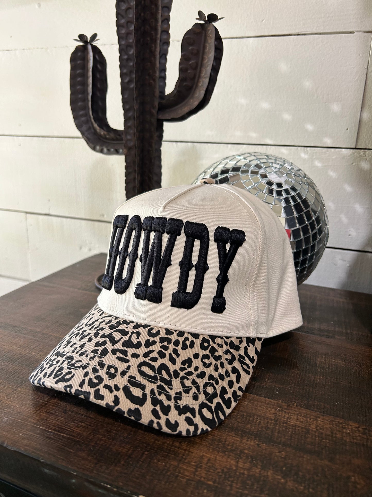 Leopard howdy cap