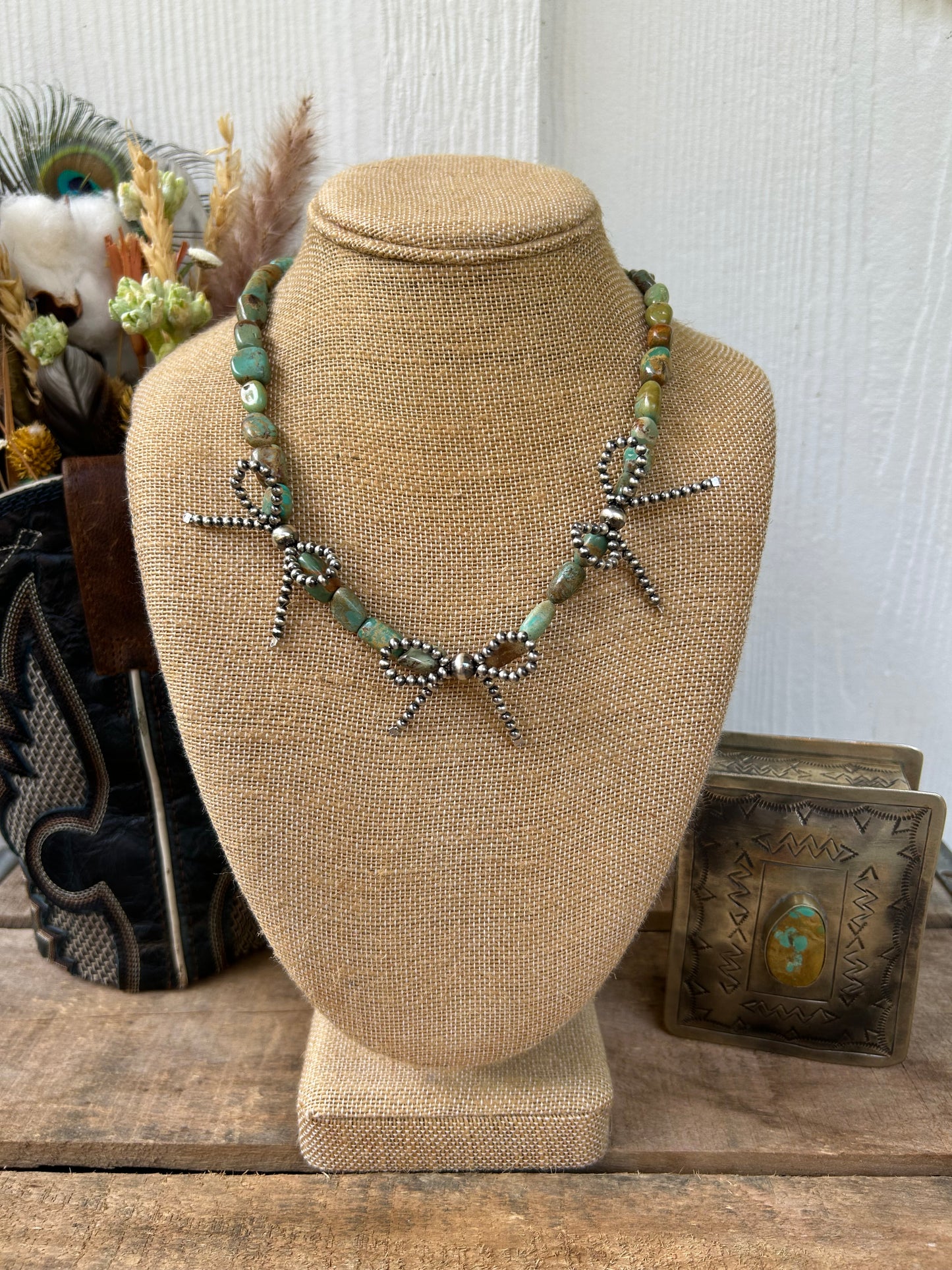 PREORDER: Turquoise triple bow