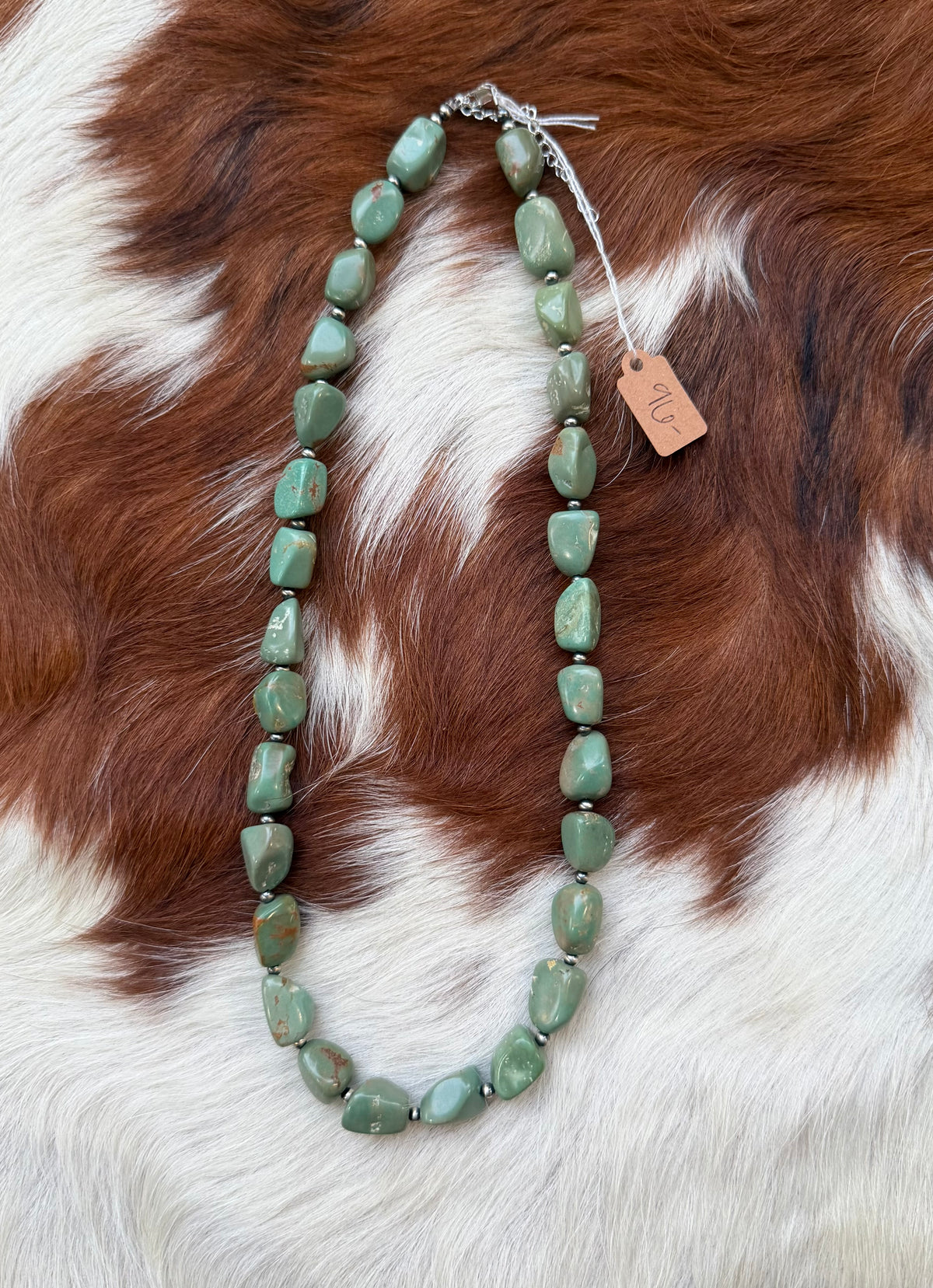 Turquoise nugget necklace