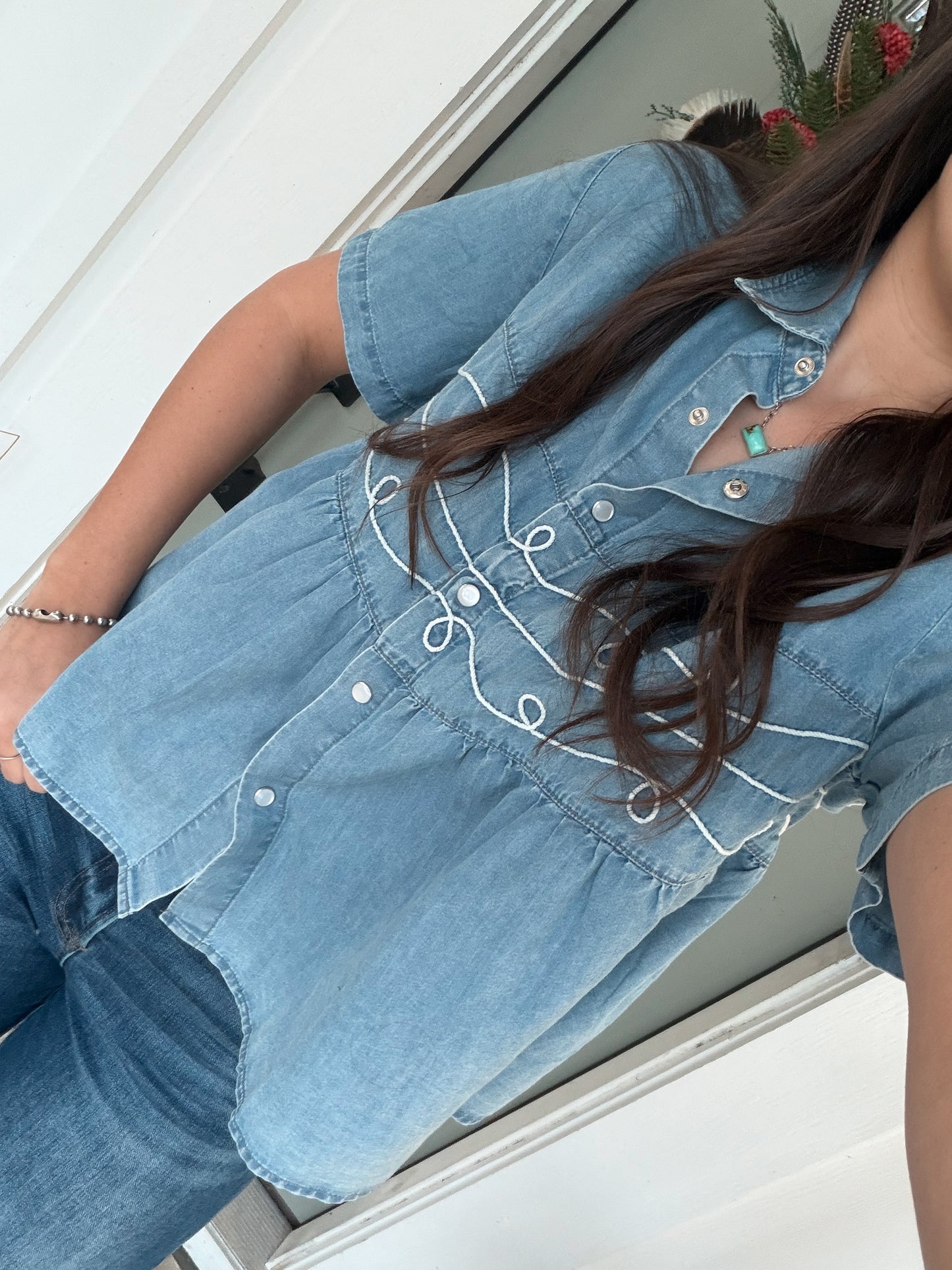 Denim Loopty Lou top