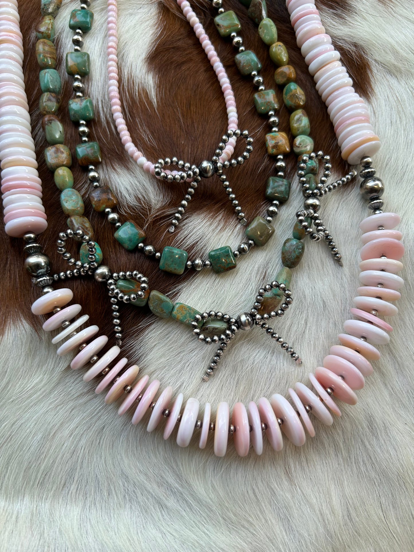 Turquoise and pearls