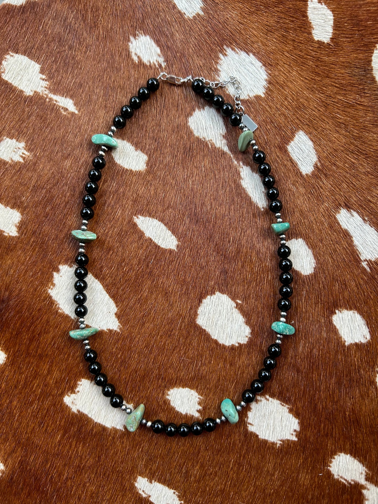 Black onyx and turquoise