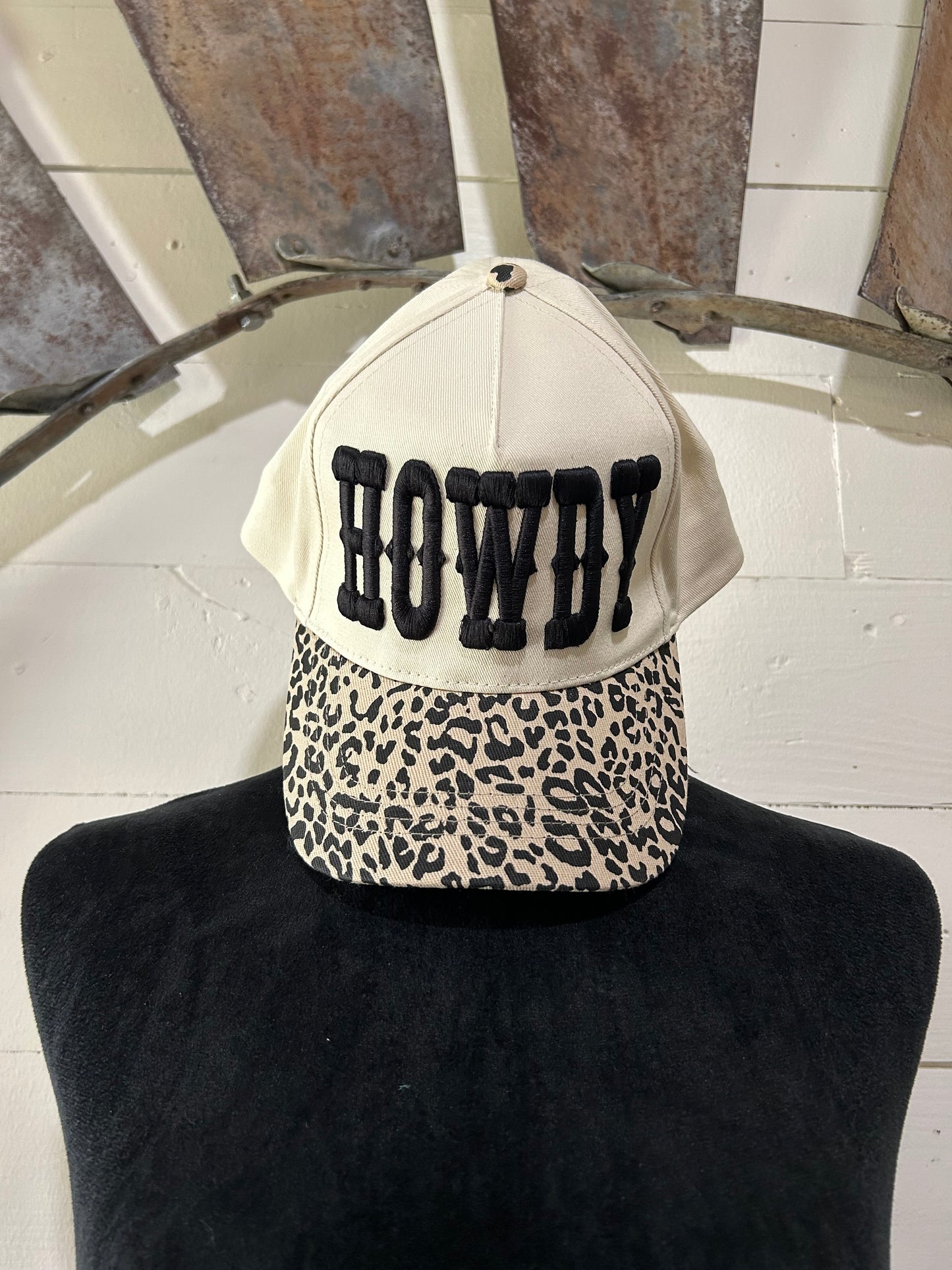 Leopard howdy cap