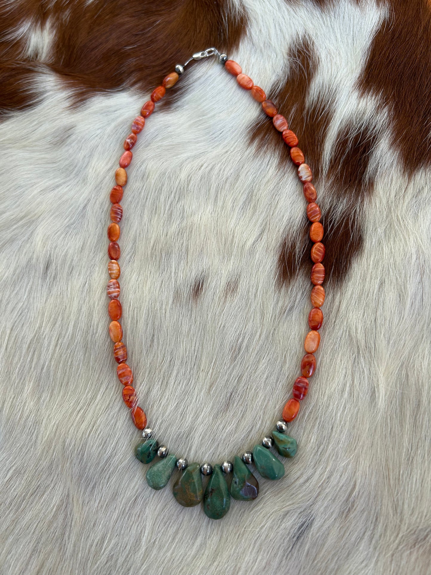 Spiny and turquoise teardrops