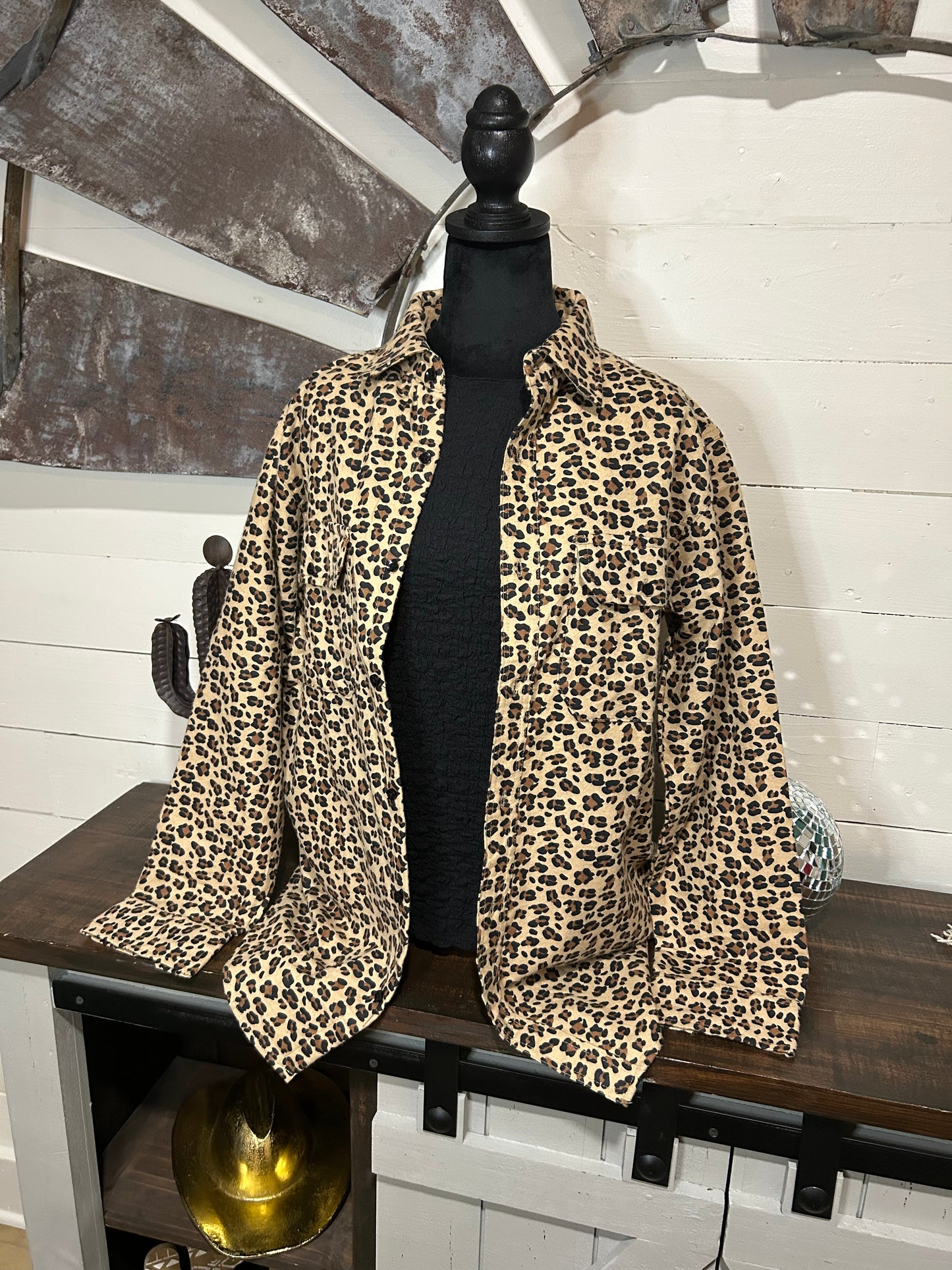 Leopard flannel
