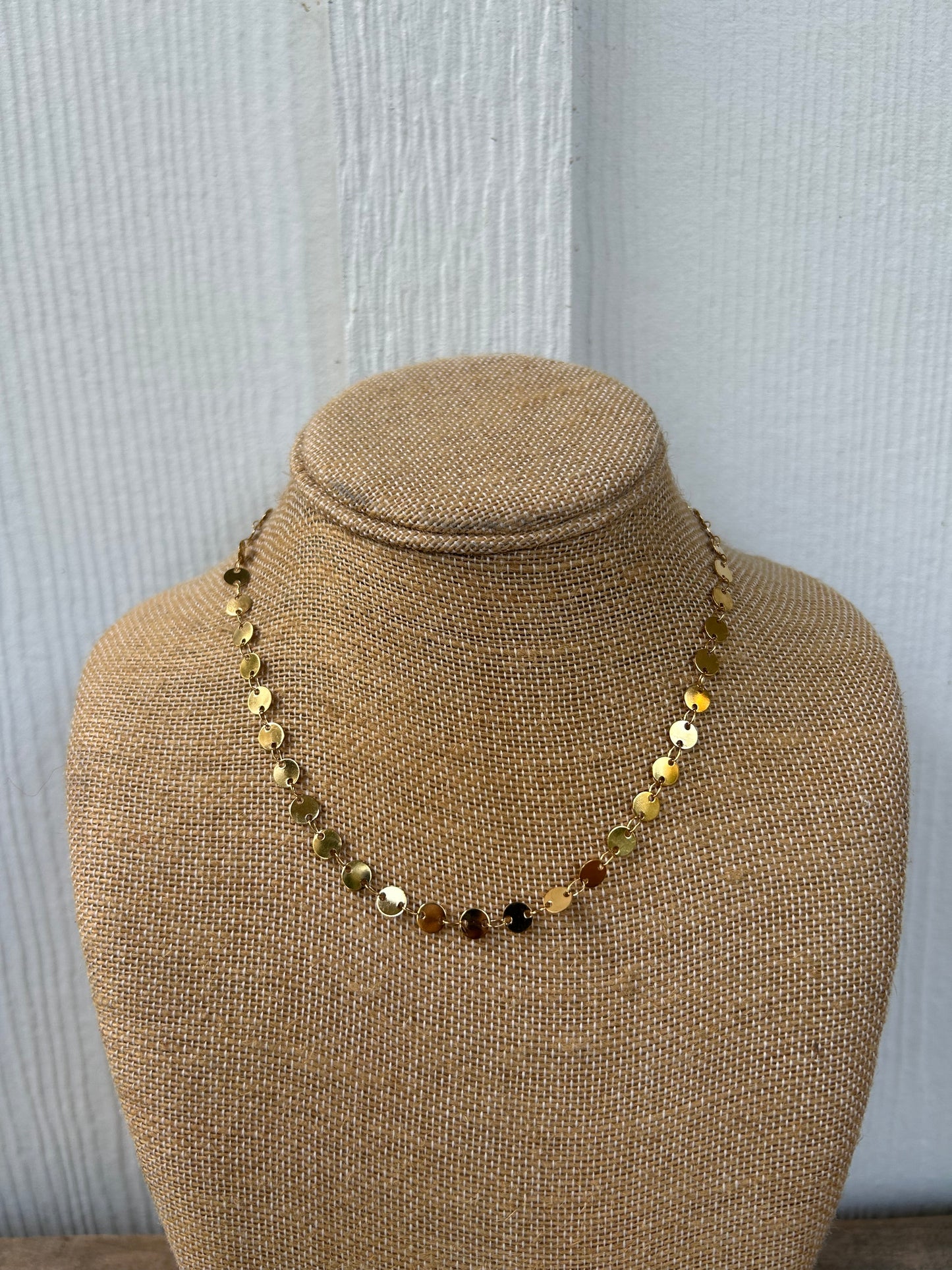 Gold disc chain