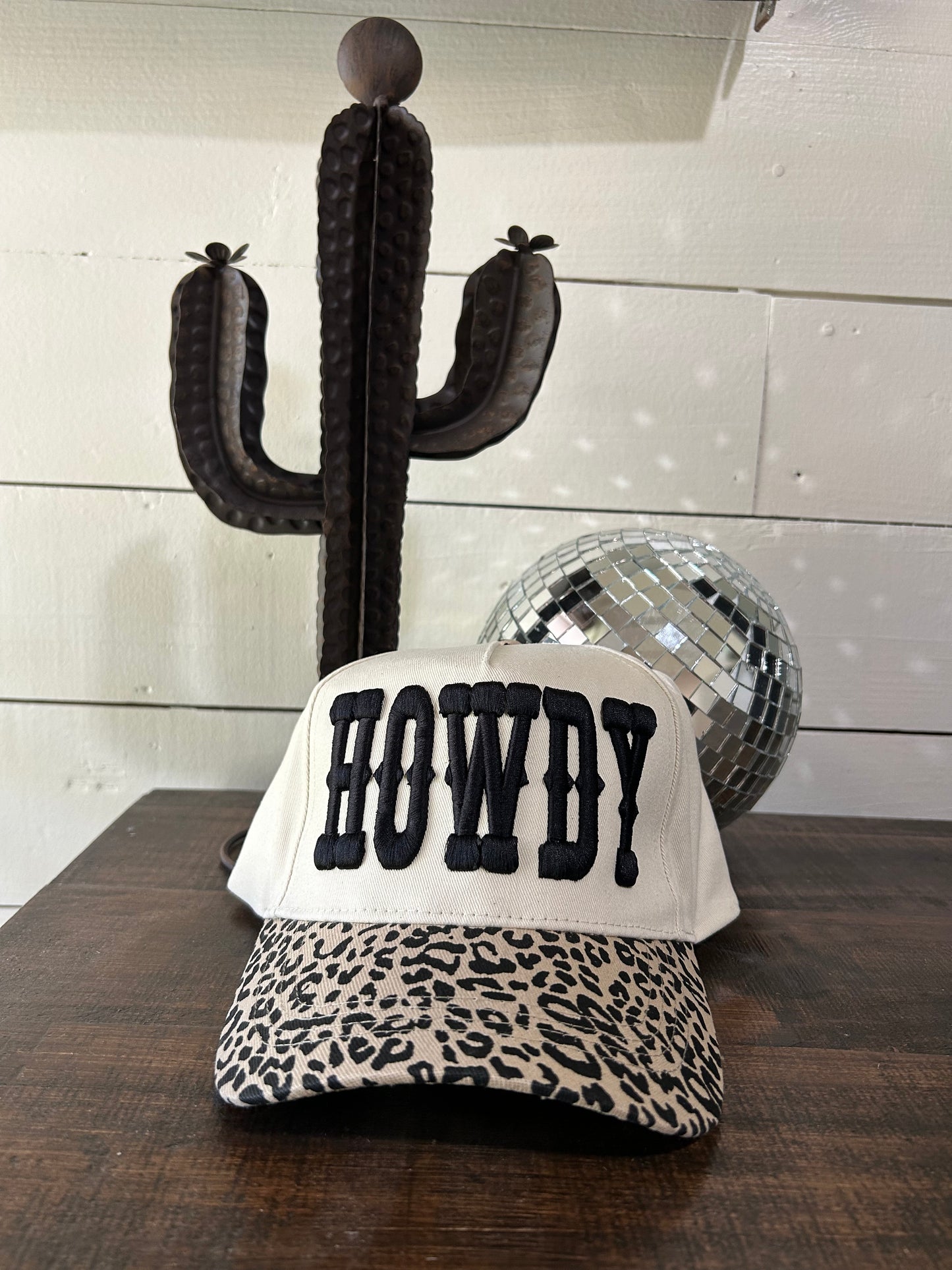 Leopard howdy cap
