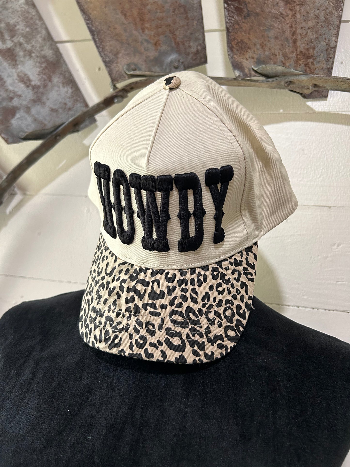Leopard howdy cap