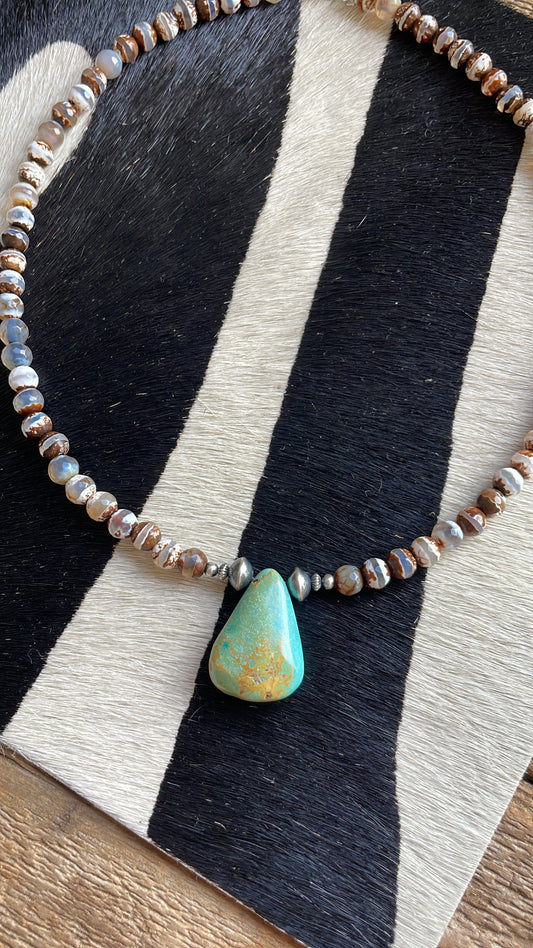 Agate and turquoise