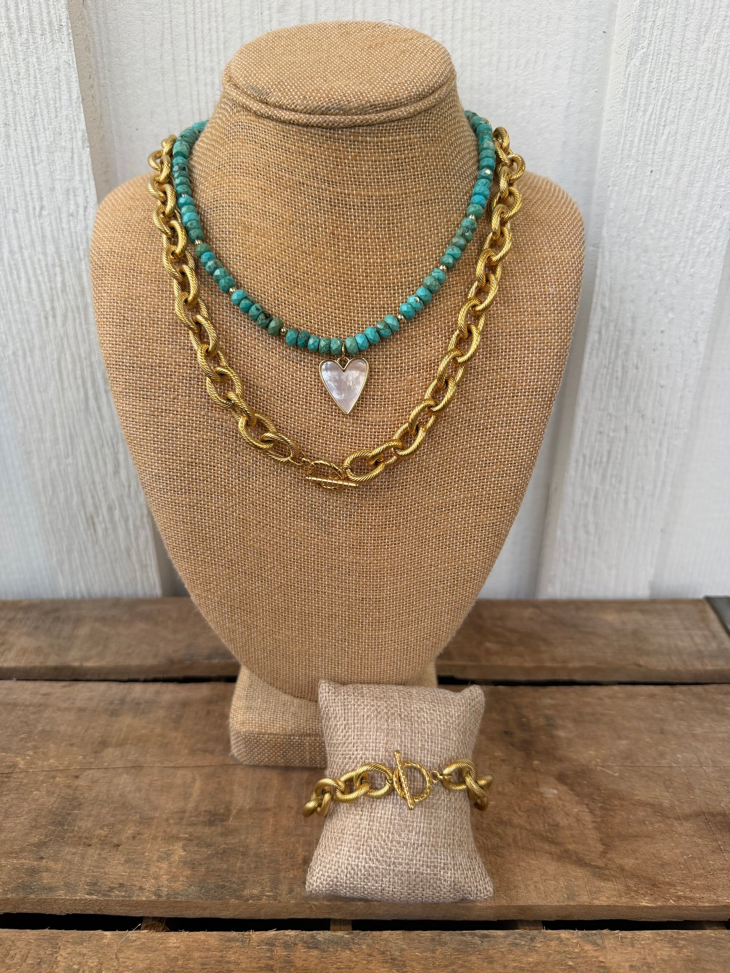 Chunky rope link bracelet