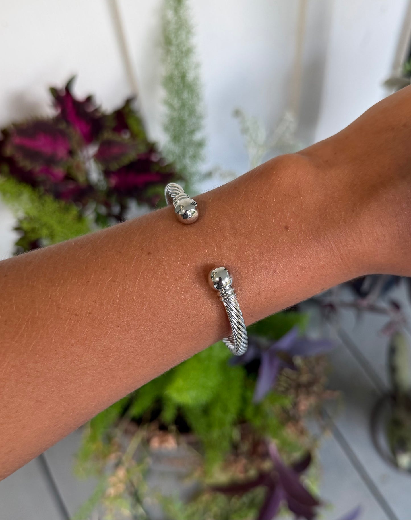 Silver plated cuff