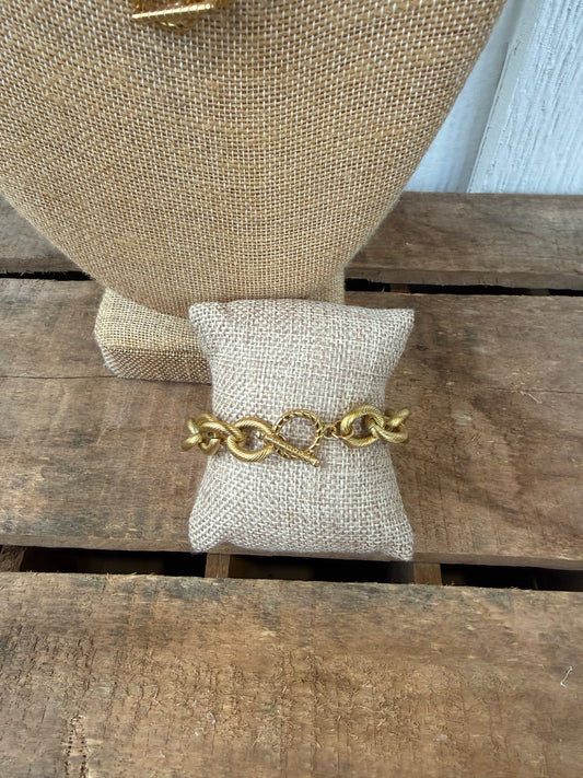 Chunky rope link bracelet