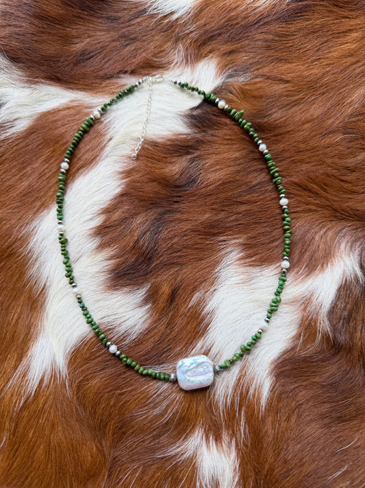 Sonoran gold & freshwater pearls