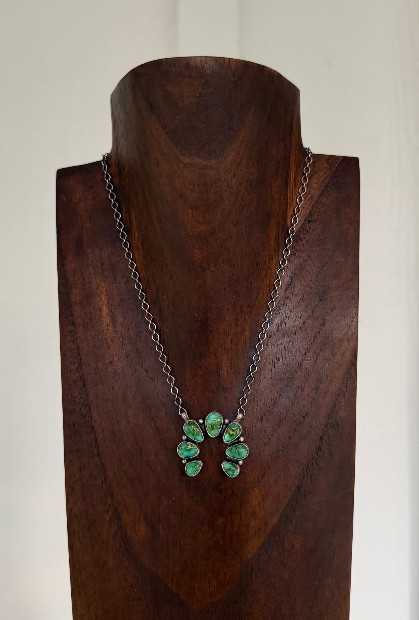 Sonoran gold turquoise naja necklace