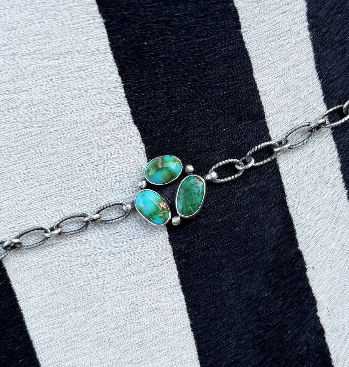 Sonoran mountain turquoise cluster bracelet