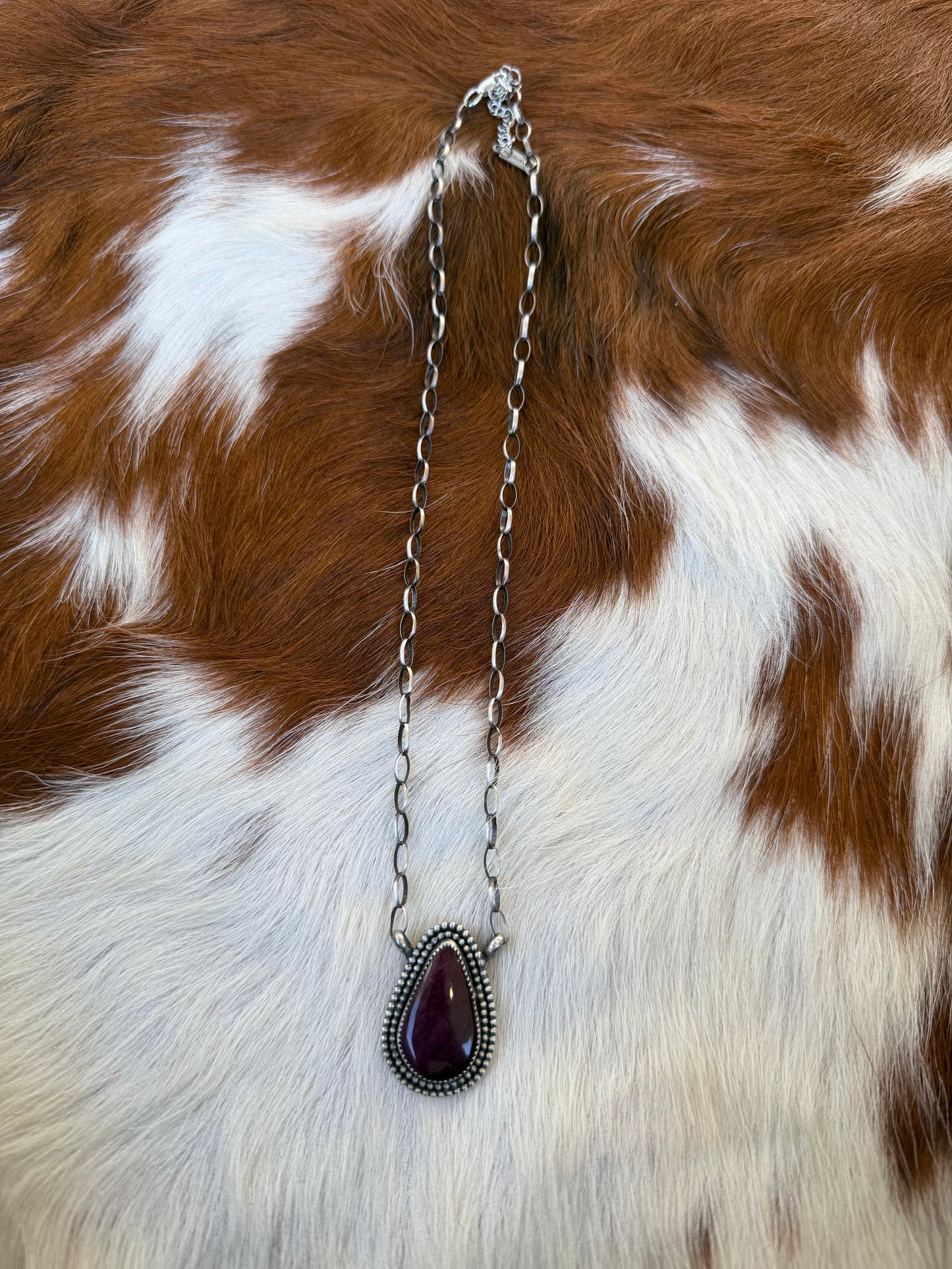 Purple spiny necklace