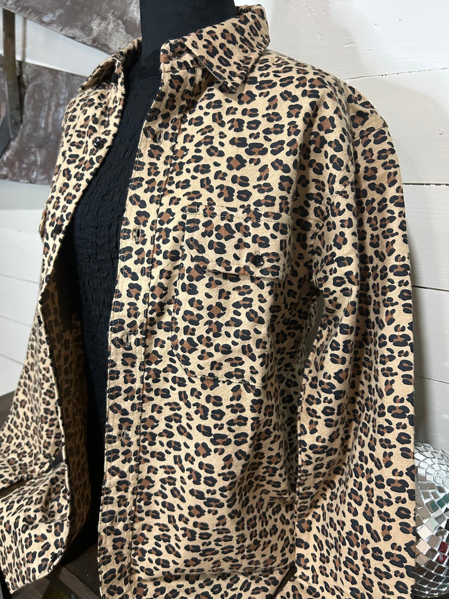 Leopard flannel