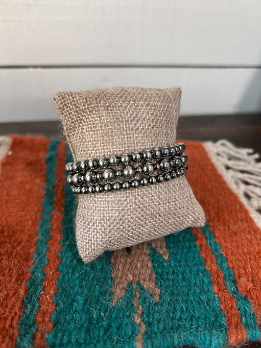 Sterling silver pearl bracelets