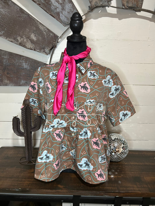 Loopty Lou top *bubble bronc*