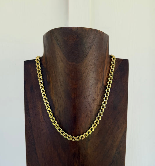 Gold plated curb chain