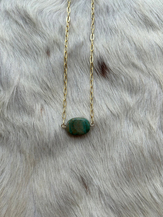 Genuine turquoise and gold