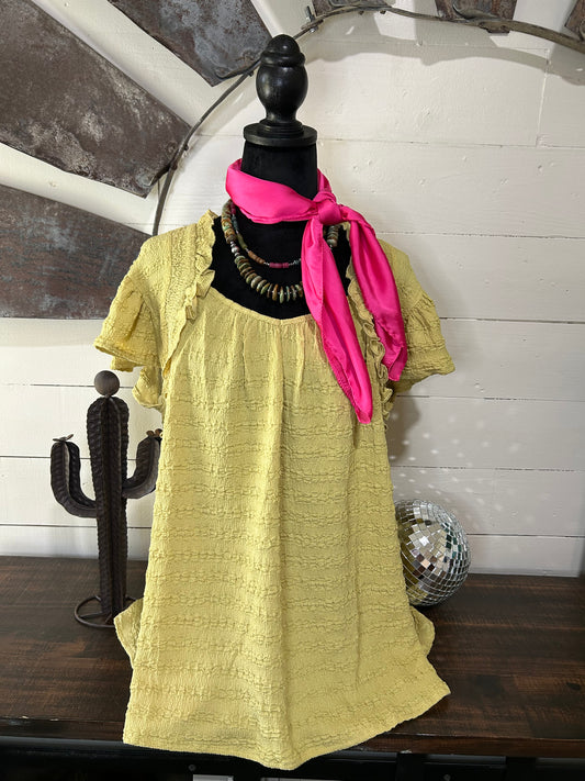 Pear ruffle blouse
