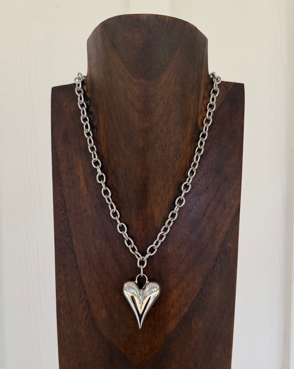 Silver plated heart