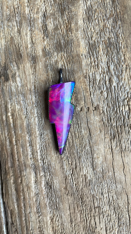 Opal bolt pendant