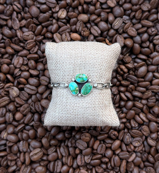 Sonoran mountain turquoise cluster bracelet