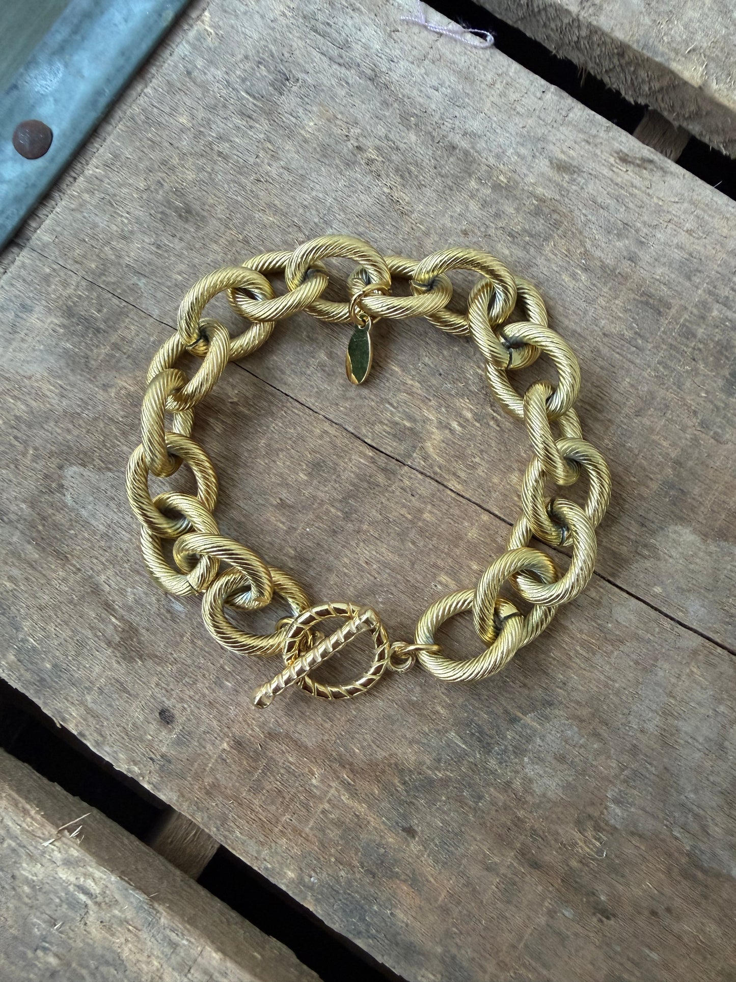 Chunky rope link bracelet