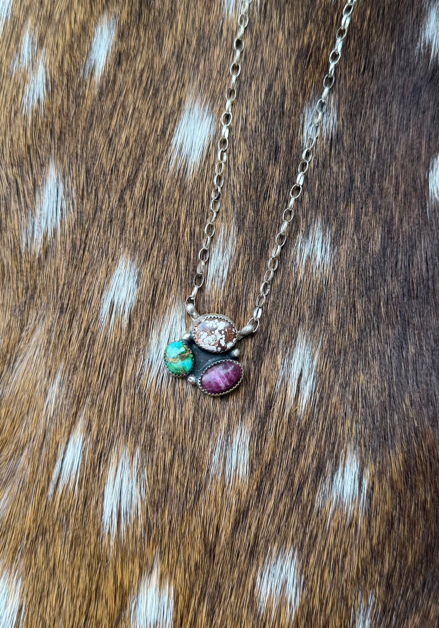 Mixed cluster necklace