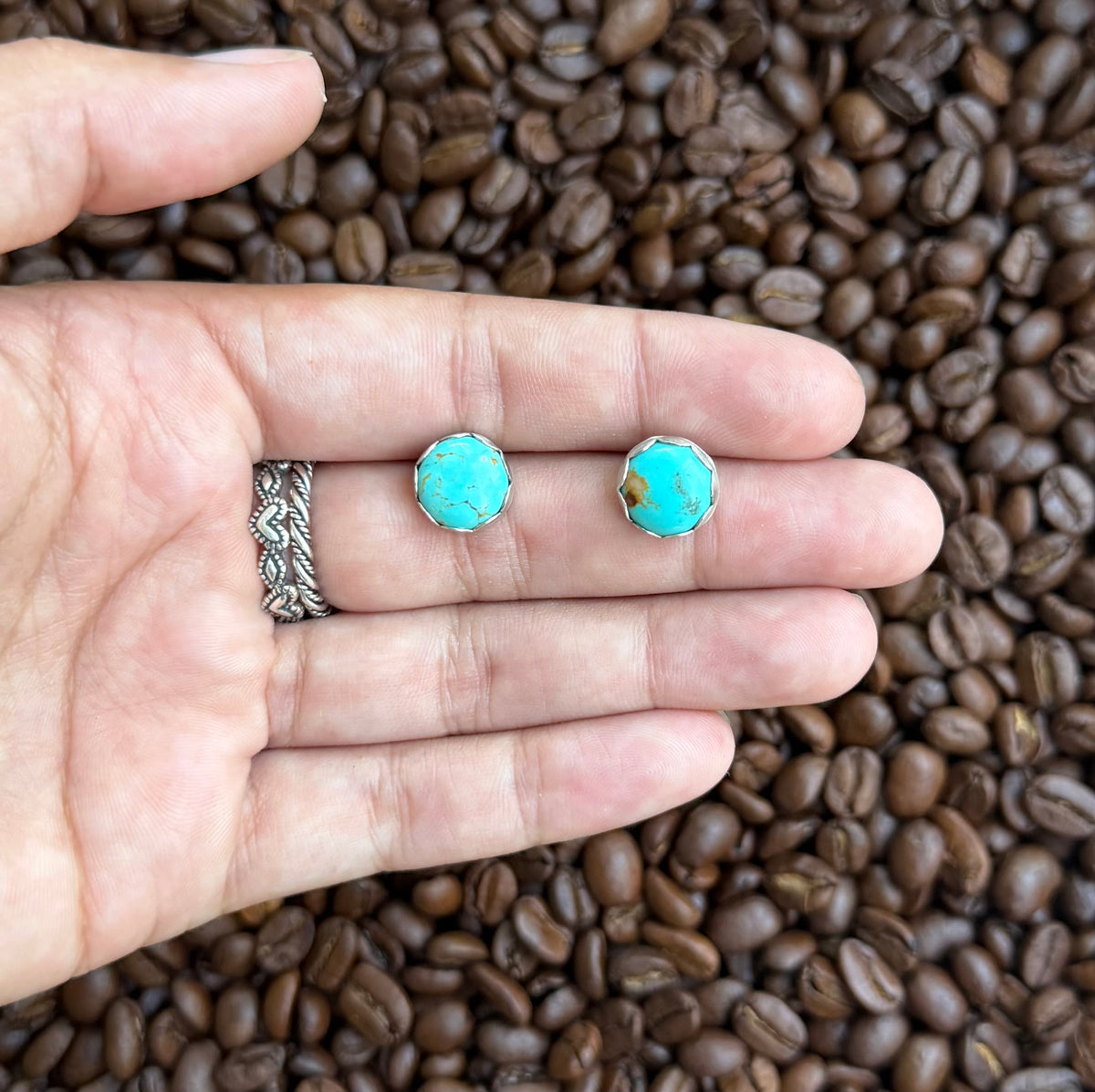 Sonoran turquoise studs