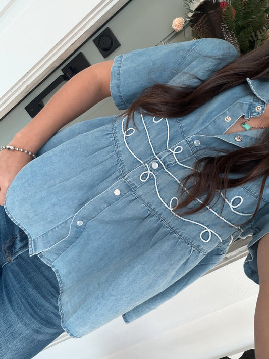 Denim Loopty Lou top