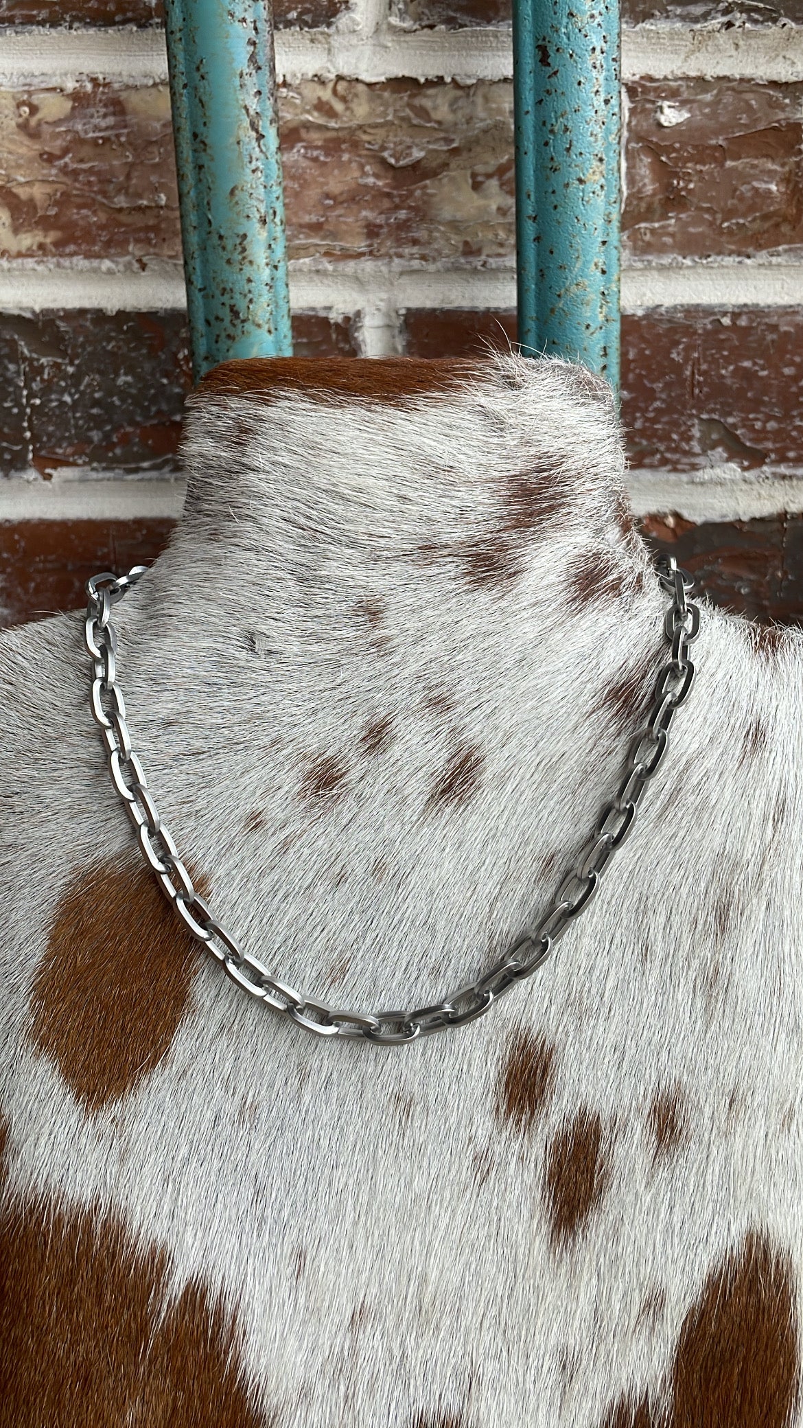 Chunky silver chain