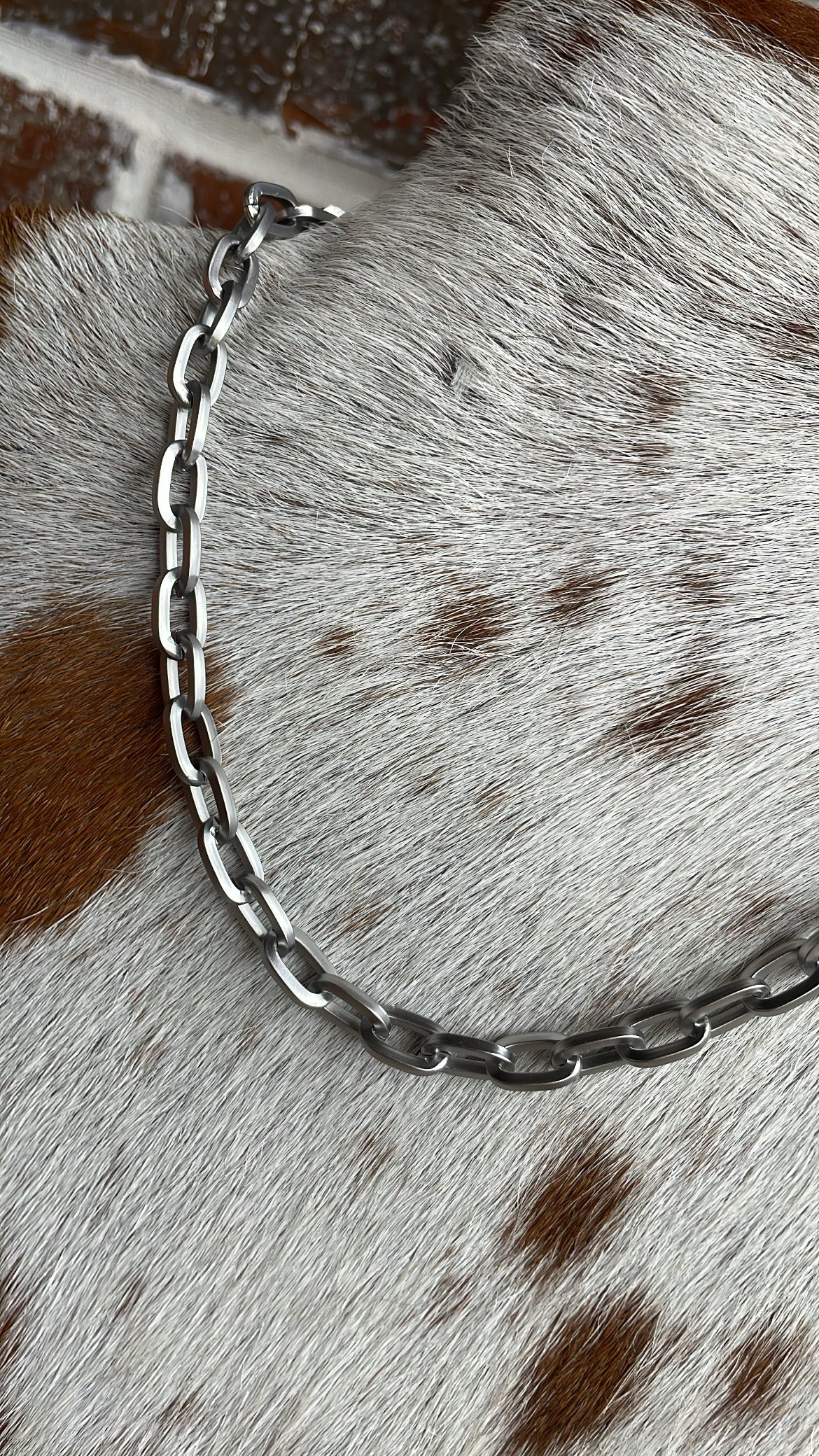 Chunky silver chain