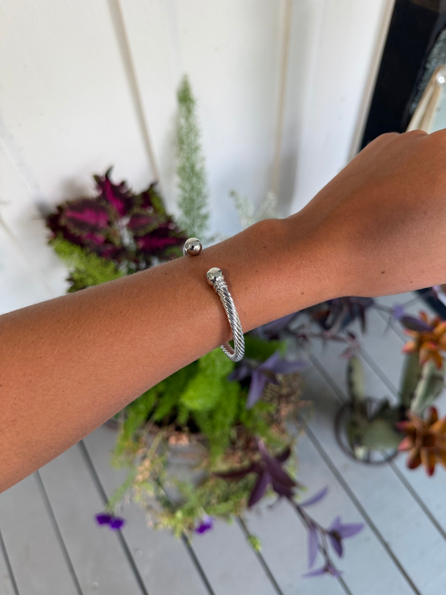 Silver plated cuff