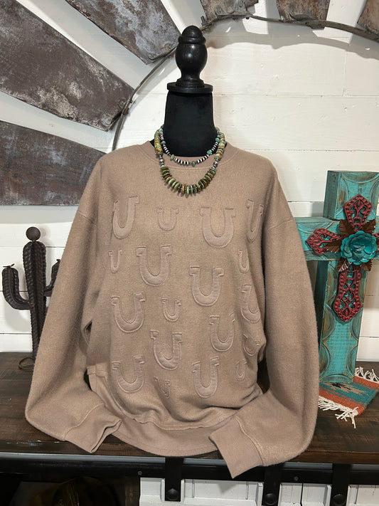 Lucky horseshoe sweatshirt